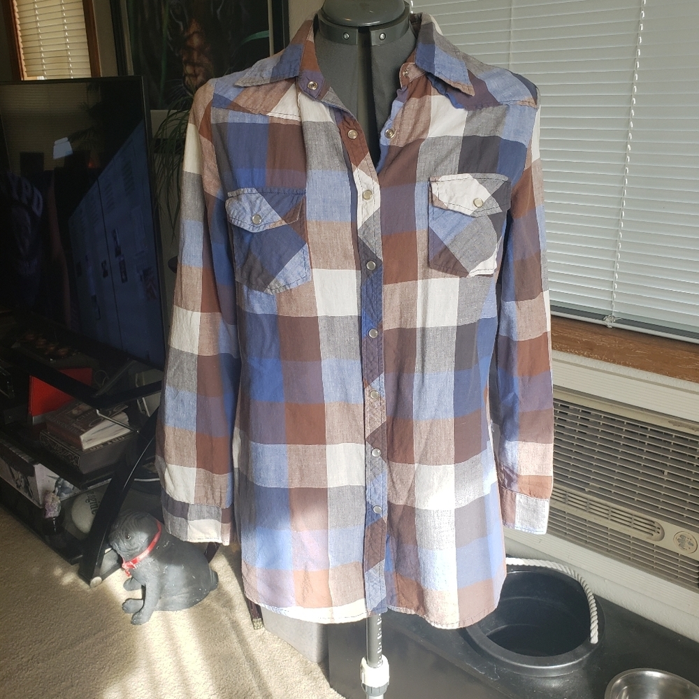 Plaid button up.